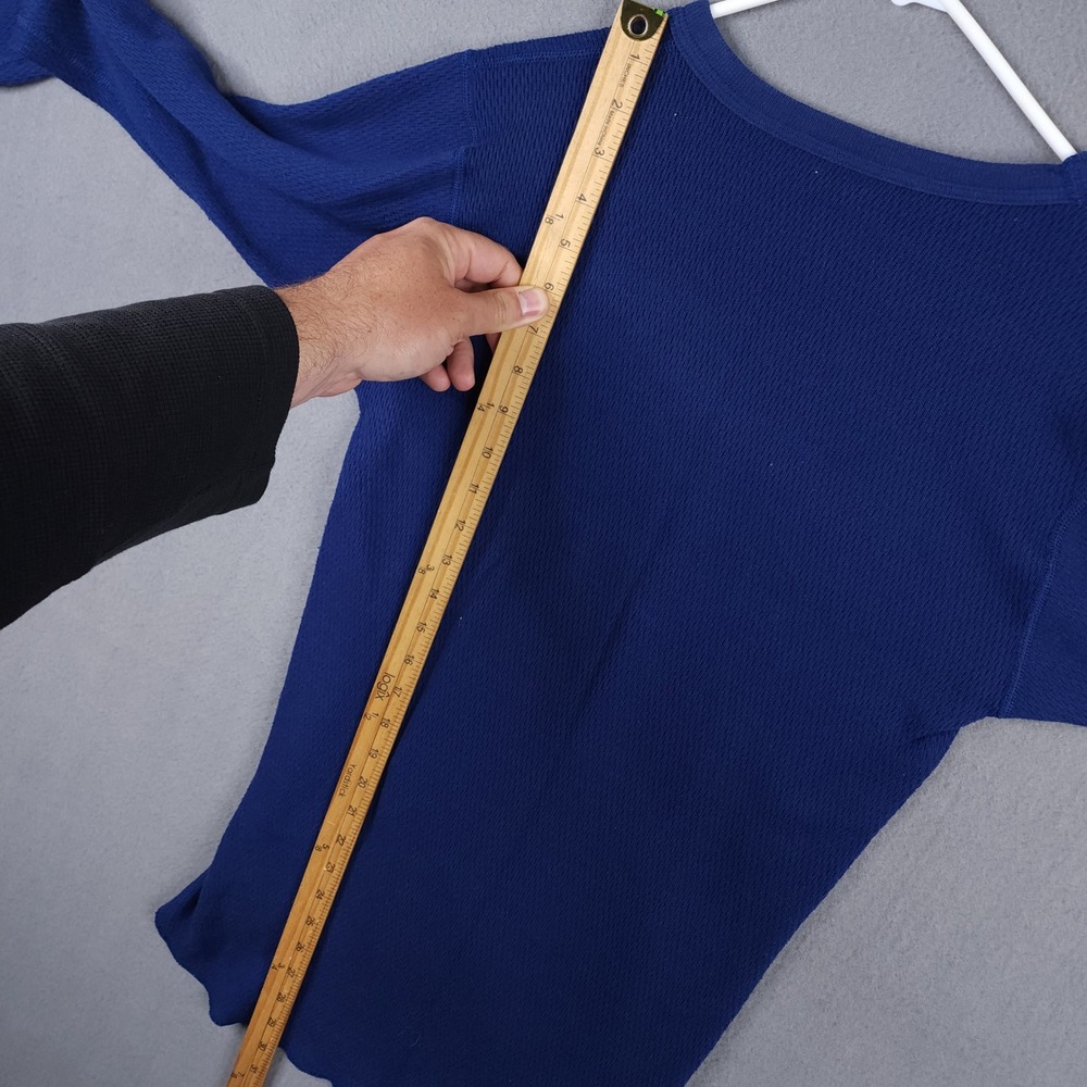 J.E. Morgan Arctex Thermal Shirt Mens L Brown Blue Waffle Knit Base Layer 2 Pack - Picture 11 of 13